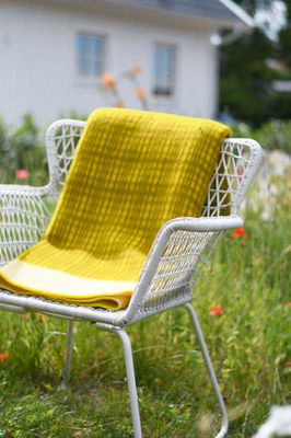 Ullpläd Darling - 215x150 cm - gul/ockra