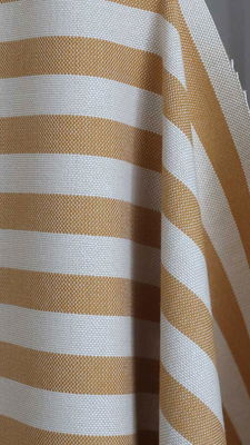 Gulrandigt möbeltyg eko-bomull - Lovisa rand nr.103