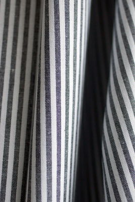 Randigt tyg - 3mm svart