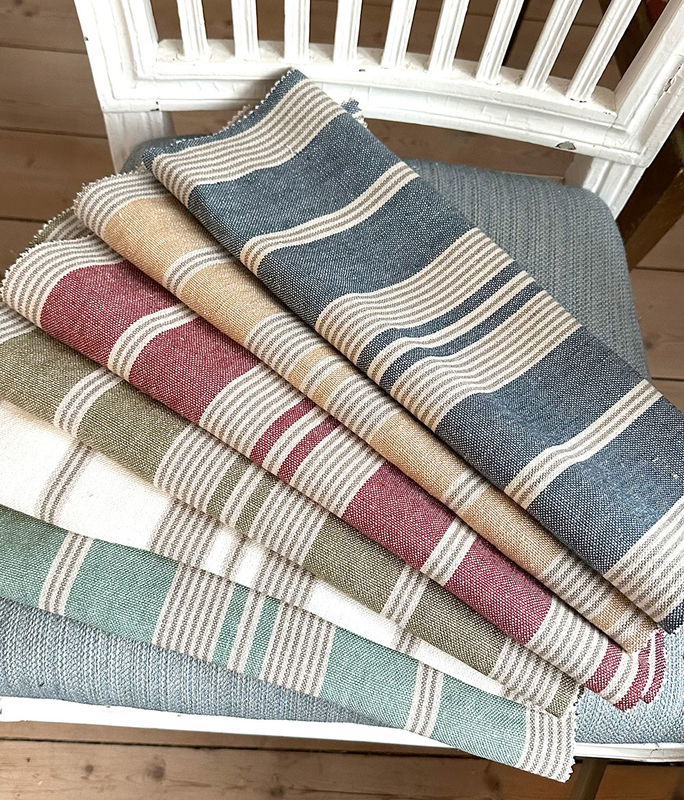 Linnetyg blårandigt - Amberly Jodhpur Blue - Sanderson