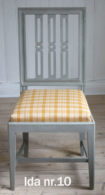 Möbeltyg rutigt - Ida nr.70 grön/guld