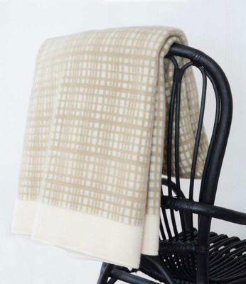 Ullpläd Darling - 215x150 cm - offwhite/beige