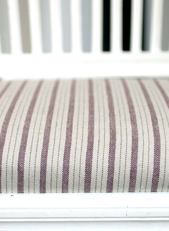 Linnetyg violett randigt - Tetbury Stripe  - Sanderson