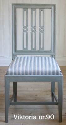 Möbeltyg randigt - Viktoria nr.70 grön