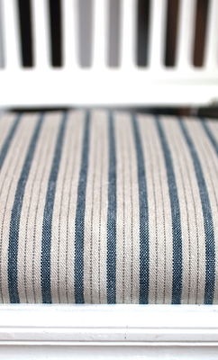 Linnetyg blårandigt - Tetbury Stripe  - Sanderson