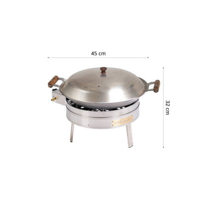 GrillSymbol Cataplana wokpanna set PRO-450 CAT