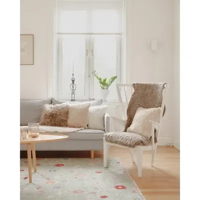 Curly Dubbelt Fårskinn Beige Moonlight 180 cm Curly Dubbelt Fårskinn Beige Moonlight 180 cm