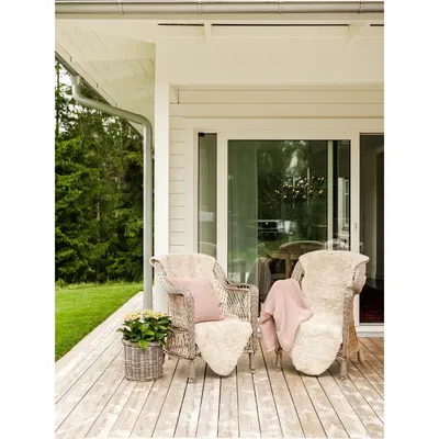 Curly Dubbelt Fårskinn Beige Moonlight 180 cm Curly Dubbelt Fårskinn Beige Moonlight 180 cm