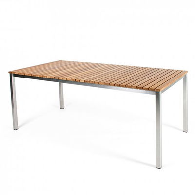 Häringe Matbord Large Borstad Stål/Teak