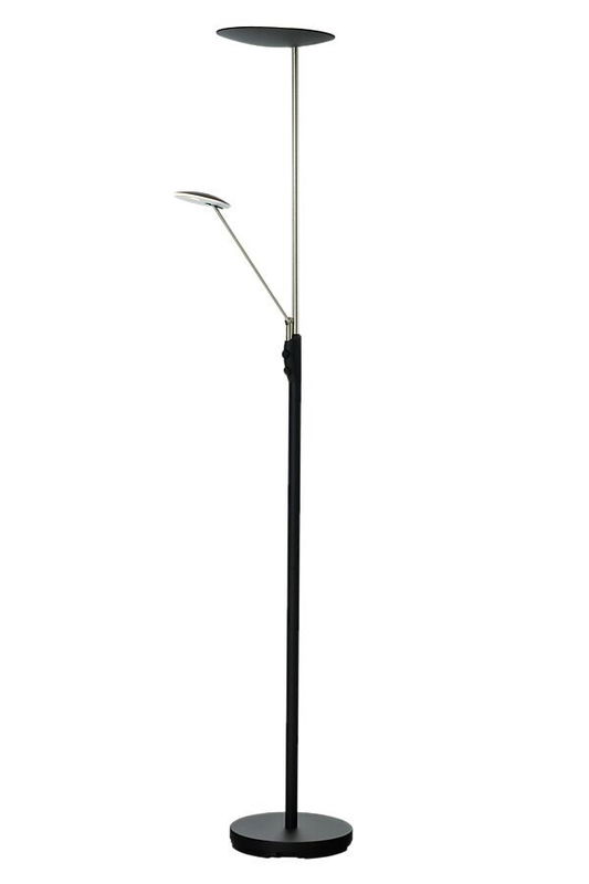 Cadiz GOLVLAMPA SVART-Mässing/Stål/ Svart stål