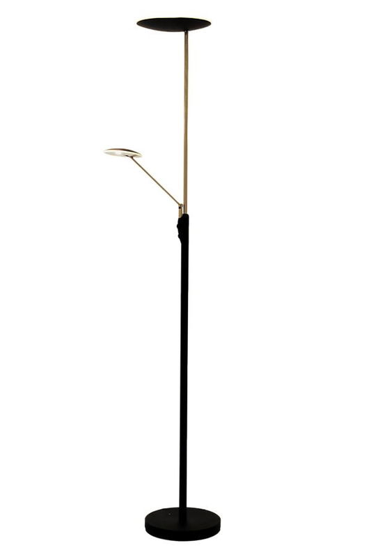 Cadiz GOLVLAMPA SVART-Mässing/Stål/ Svart stål