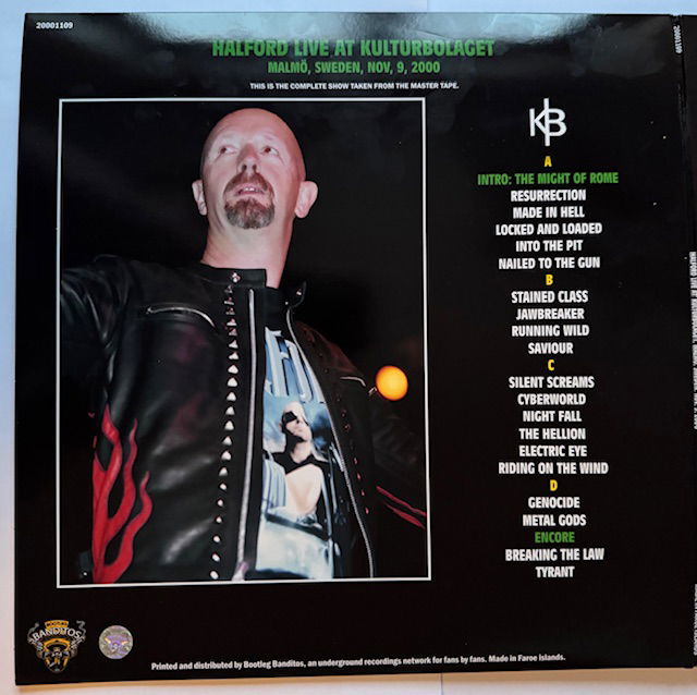 Halford Live at KB Malmö, dubbel vinyl