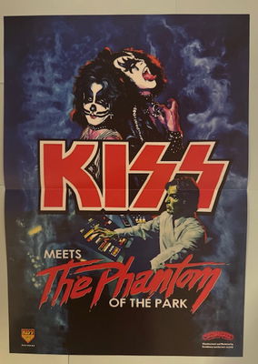 KISS Meets the phantom of the park Grön vinyl med poster och orderpapper