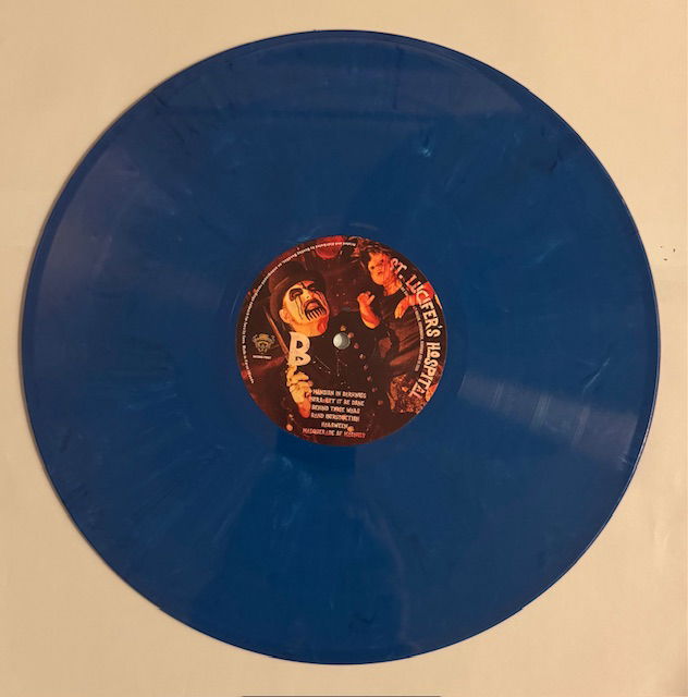 King Diamond ST. LUCIFER´S HOSPITAL Blå Vinyl Live at KB Hallen. Copenhagen