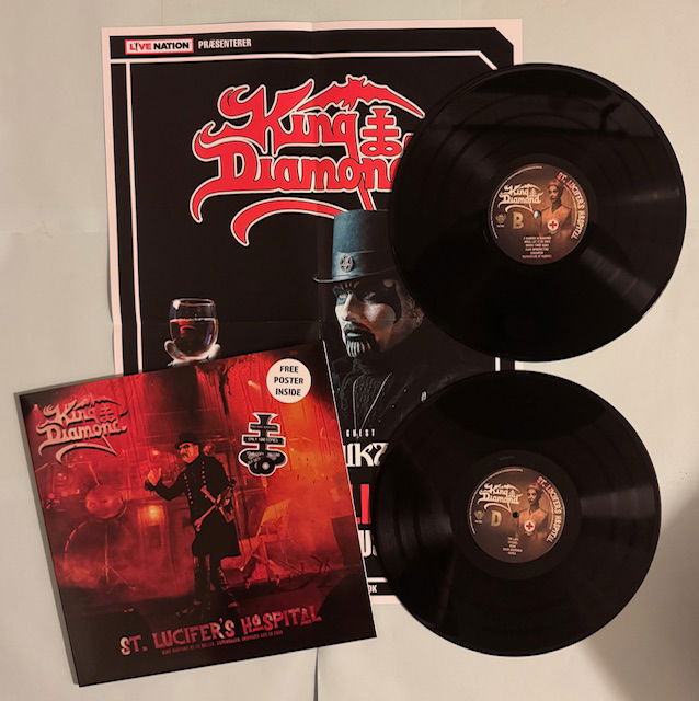 King Diamond ST. LUCIFER´S HOSPITAL Svart Vinyl Live at KB Hallen. Copenhagen