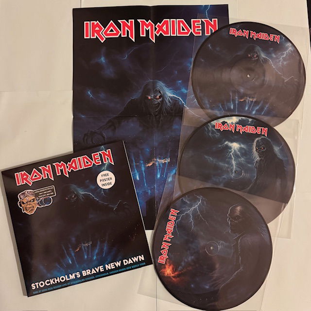 Iron Maiden LP Stockholm Brave New  Dawn 3LP Bildskivor