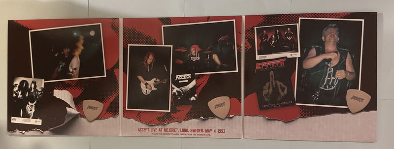 Accept Live at mejeriet Lund 1993-05-04 Svart vinyl 3LP