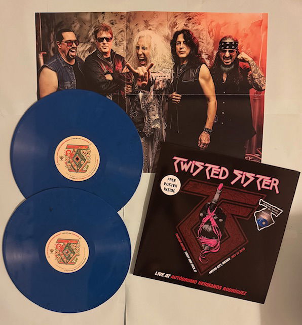 TWISTED SISTER - FORTY AND FUCK IT: Blå vinyl Live Mexico City, Autodromo Hermanos Rodriguez July 23 2016 2LP