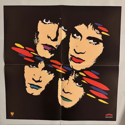 KISS LP Asylum Röd vinyl Alternativomslag med poster