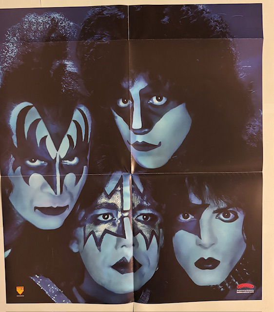 KISS LP Creatures of the night Svart vinyl Alternativomslag med poster och orderpapper