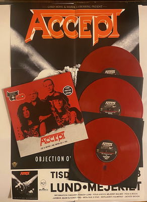 Accept Live at mejeriet Lund 1993-05-04 Röd vinyl 3LP