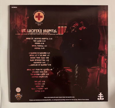 King Diamond ST. LUCIFER´S HOSPITAL Blå Vinyl Live at KB Hallen. Copenhagen