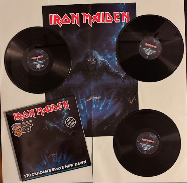 Iron Maiden LP Stockholm Brave New  Dawn 3LP Svart vinyl