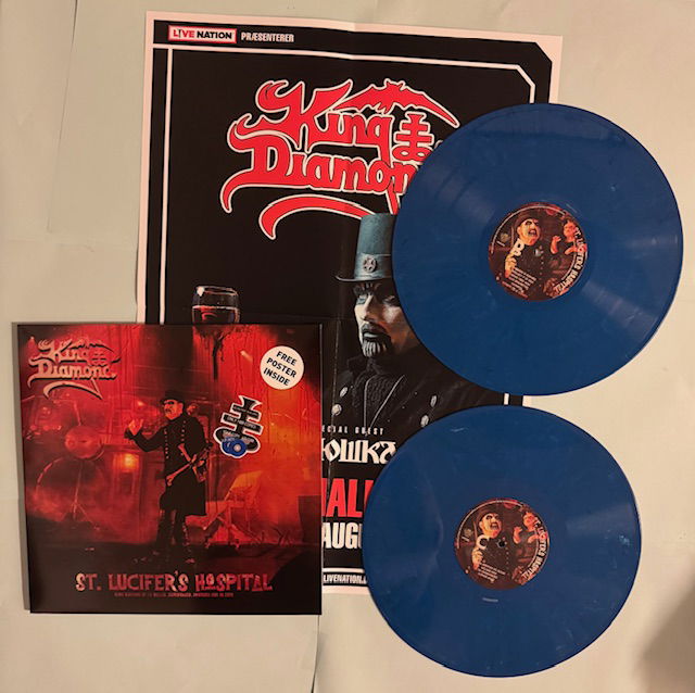 King Diamond ST. LUCIFER´S HOSPITAL Blå Vinyl Live at KB Hallen. Copenhagen