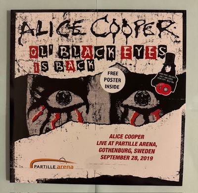 Alice Cooper Ol´ blackeyes is back Röd vinyl Live Partille arena 2019-09-28 2LP
