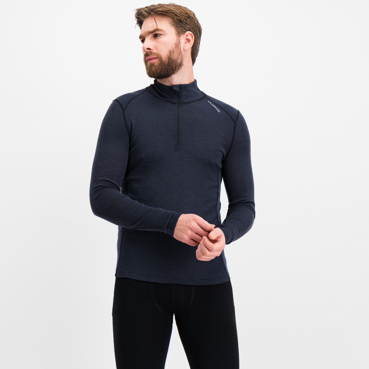 Rav 100 % Turtle Neck Zip, ulltröja herr