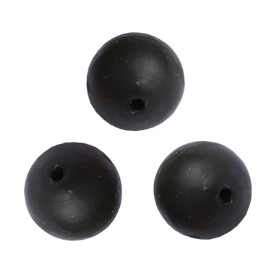 Gummipärlor 'Soft Beads' - 20p - 4mm - Svart