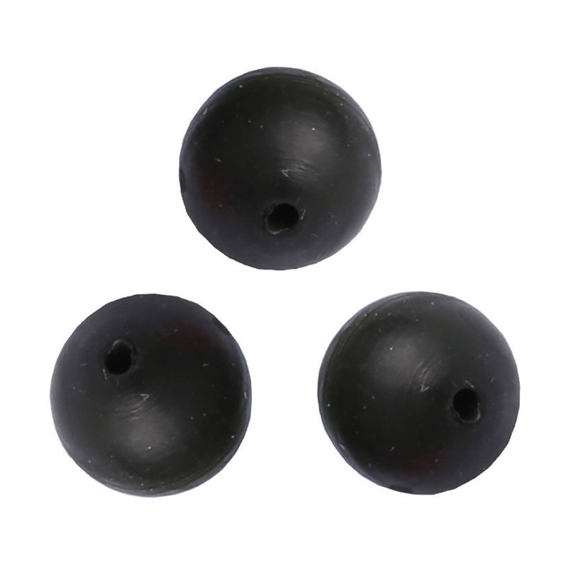 Gummipärlor 'Soft Beads' - 20p - 4mm - Svart