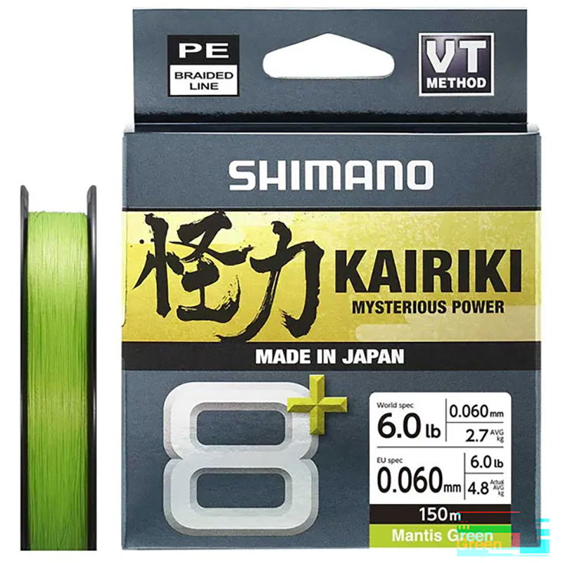 Shimano Kairiki 8+ 'Mantis Green' 150m