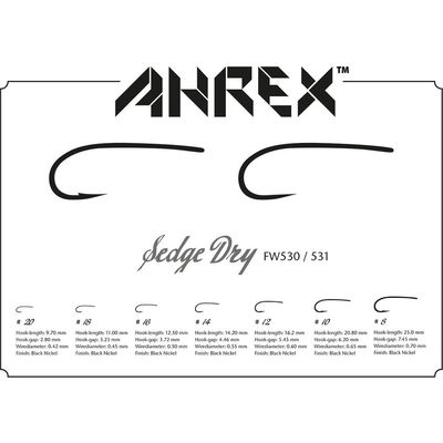 Ahrex FW530 Sedge Dry Barbed