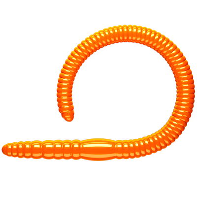Libra Lures 'Flex Worm' - 95mm - Krill - Hot Orange