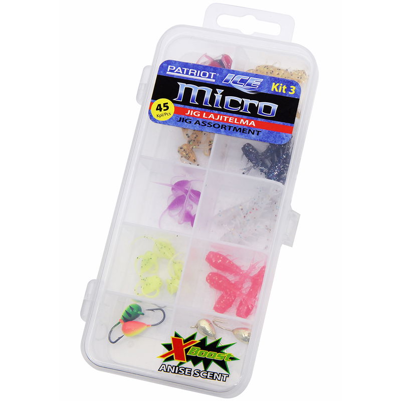 Patriot Ice Micro Jiggsortiment (45 delar) - Kit 3