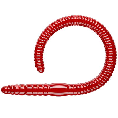 Libra Lures 'Flex Worm' - 95mm - Krill - Red
