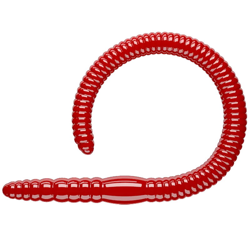 Libra Lures 'Flex Worm' - 95mm - Krill - Red