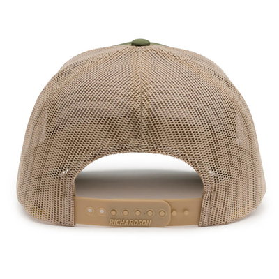 Keps Grundéns 'Red Fish' Trucker - Army Olive/Tan