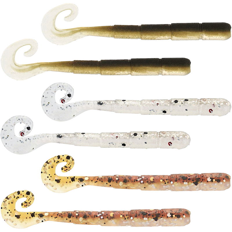 Westin Ned Worm Curltail - 6p - 5cm - Mix