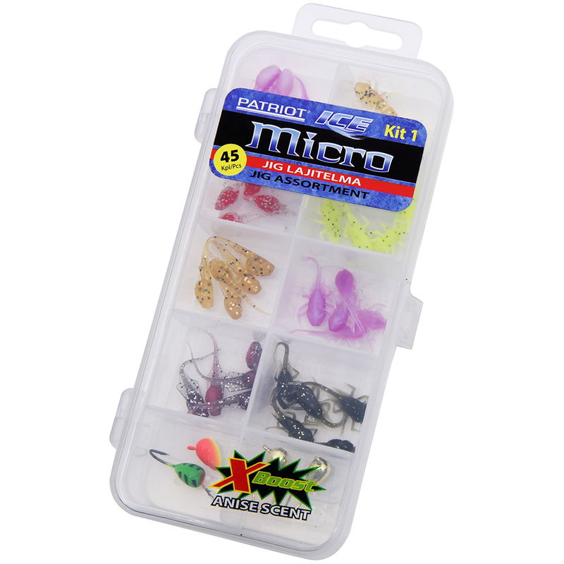 Patriot Ice Micro Jiggsortiment (45 delar) - Kit 1