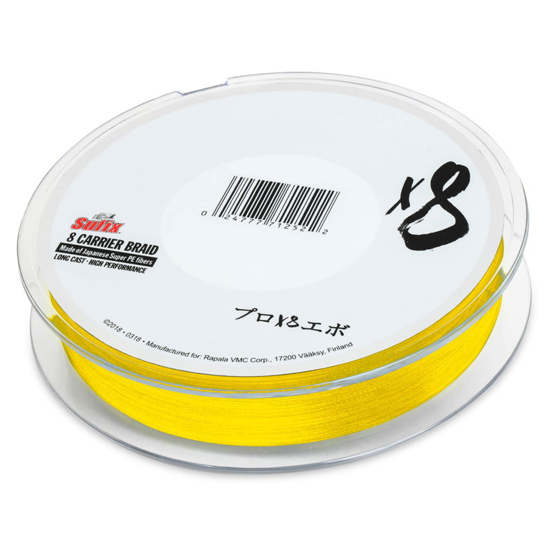 Sufix X8 Braid 135m - Yellow - 0,165mm