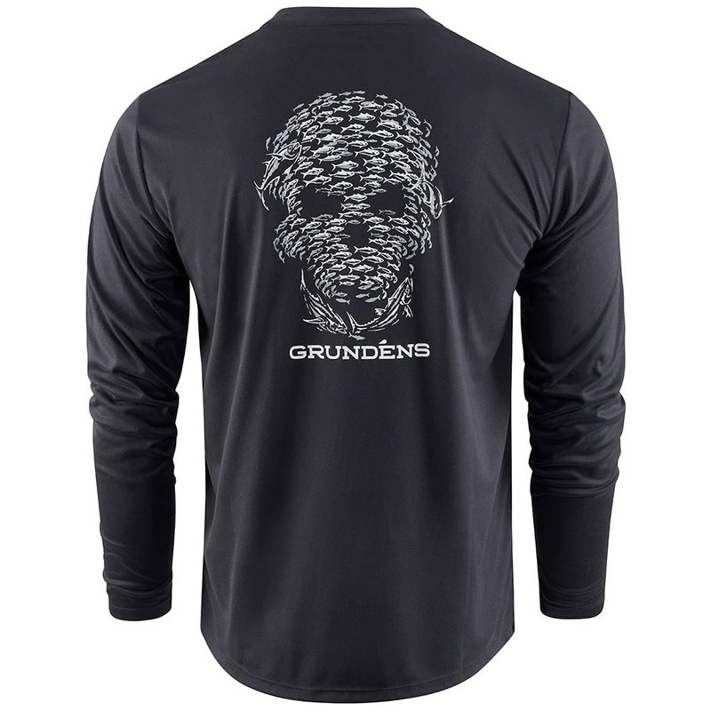 Grundéns 'Bait Ball' Long Sleeve Tee (UPF50) - Black