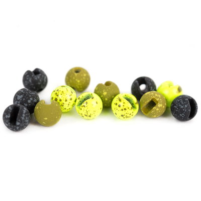 Mottled Tactical Slotted Tungsten Beads