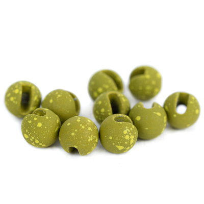 Mottled Tactical Slotted Tungsten Beads