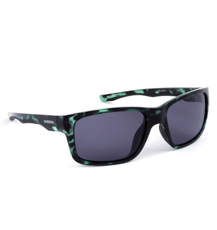 Shimano Solglasögon Aspire - Green Tortoishell & Dark Grey