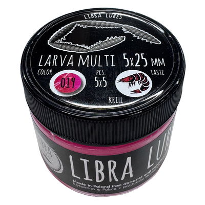Libra Lures 'Larva Multi' - 5p - 5x25mm - Krill