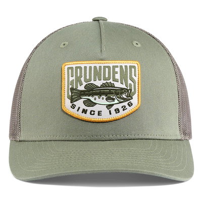 Keps Grundéns 'Bass Patch' Trucker - Loden
