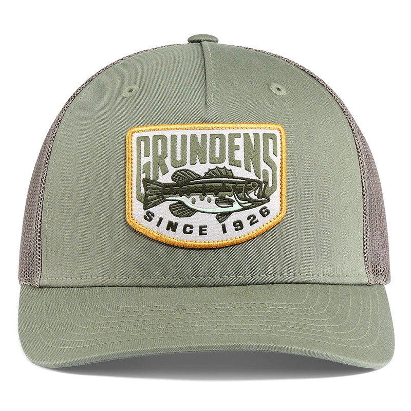 Keps Grundéns 'Bass Patch' Trucker - Loden