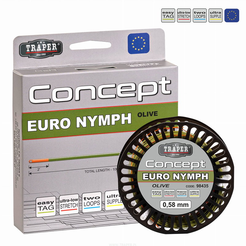 Traper Concept Euro Nymph (0.58mm) - Olive